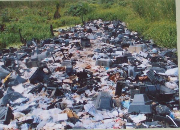 E-waste in a dump...