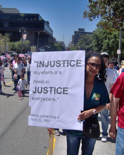 Injustice anywhere i...