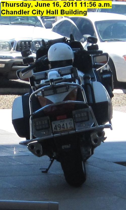 Chandler Police Officers can't legally park their cars or motorcycles