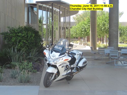 Chandler Police Officers can't legally park their cars or motorcycles