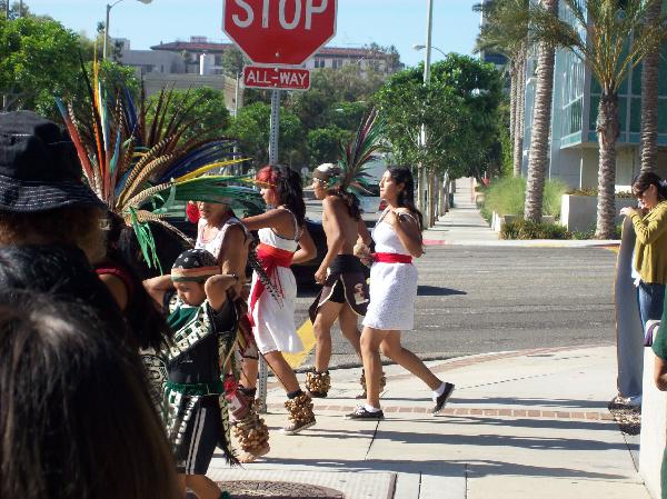Aztec dancers...