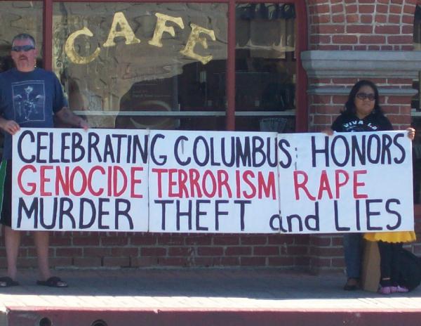 Columbus Day Protest...