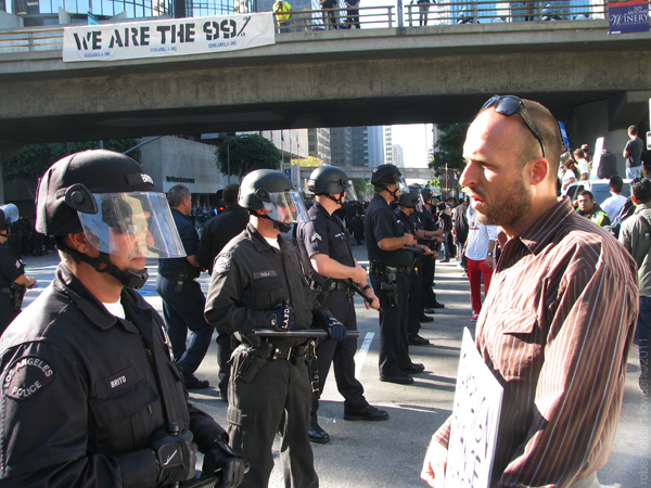 Occupy LA protester ...