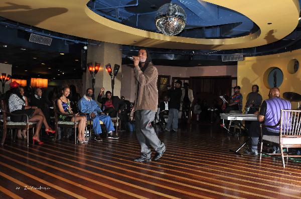 Adrien performs...