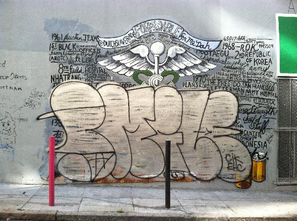 LA Graffit crew tags...