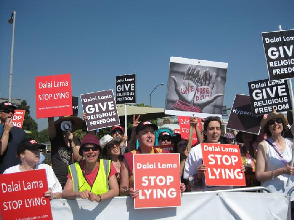 Dalai Lama Protester...