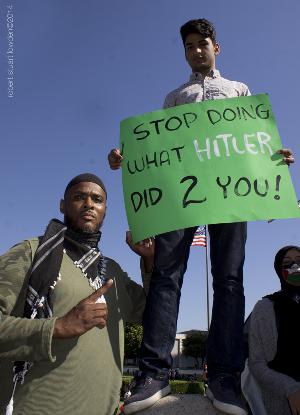 Nazi Comparison / Los Angeles Anti Israeli Protestors