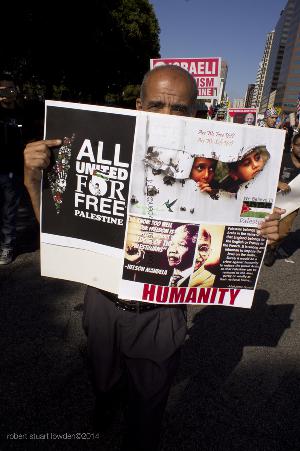 Los Angeles Anti Israeli Protestor