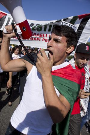 Los Angeles Anti Israeli Protestor