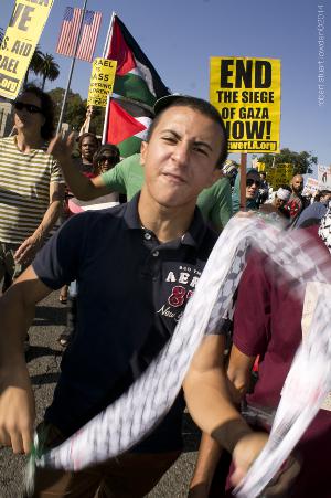 Los Angeles Anti Israeli Protestor
