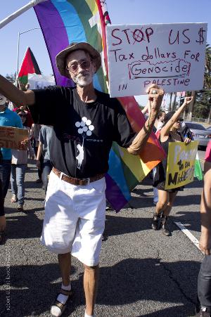 Los Angeles Anti Israeli Protestor