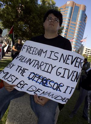 Los Angeles Anti Israeli Protestors