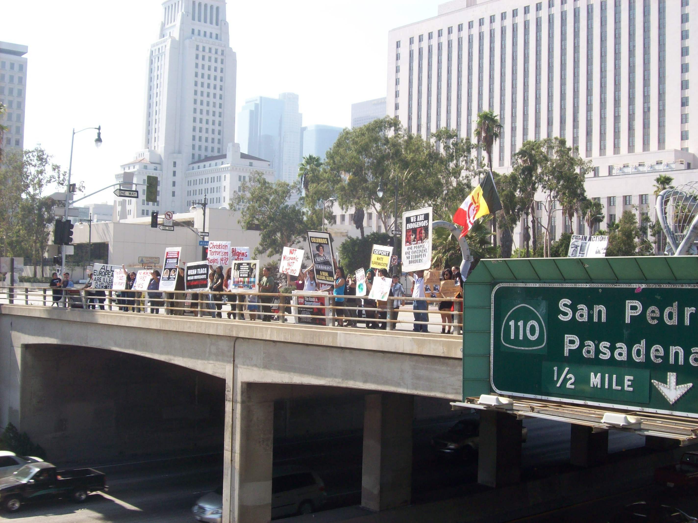 Freeway overpass con...