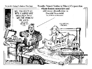 Donald Rumsfeld: Profiteer From Tamiflu, Lariam, Aspartame