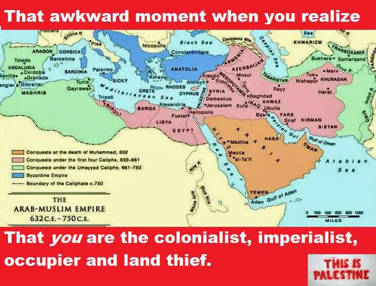 Arabs were the colon...