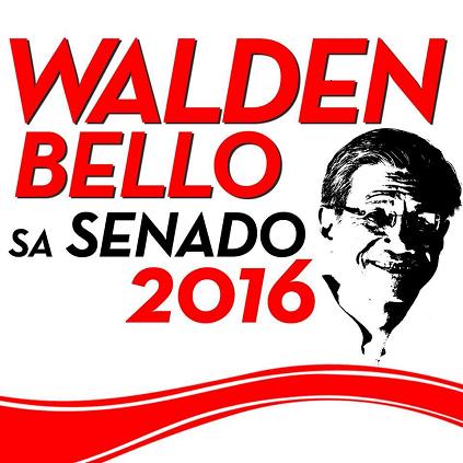 Walden Bello runs fo...