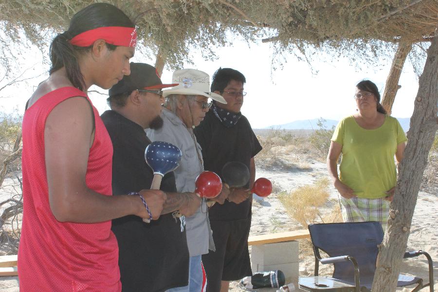 Sacred site ceremony...