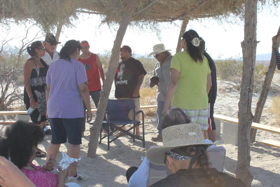 Sacred site ceremony...