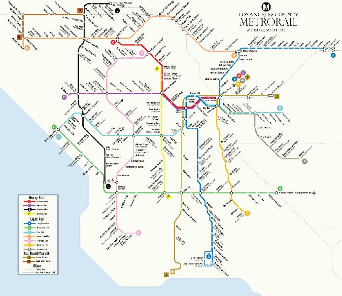 Metro's stylized map...