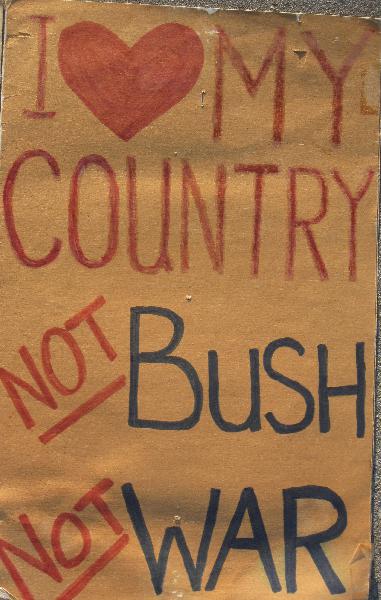 Bush-ra sign...