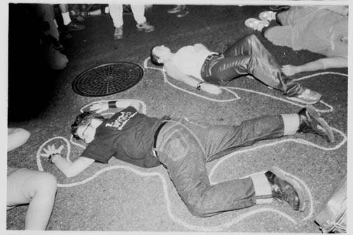 Die-in at the Queer ...
