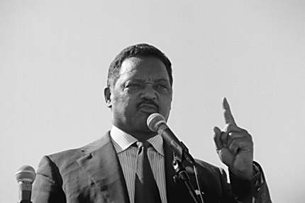Jesse Jackson speaks...