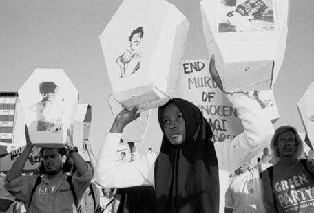 Iraqi women protest...
