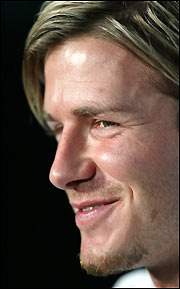 Beckham supports the...