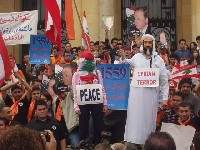 Lebanese protesters ...