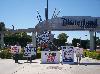 Demonstration in front of Disneyland
