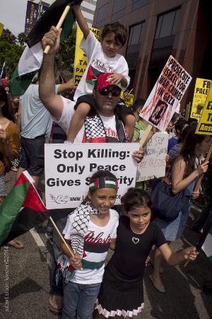 L.A Supports August 2nd International Gaza Protest Photoset 2