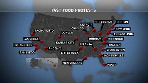 In LA, San Diego, Sacramento and 147 Other Cities, McD And Other Fast Food Workers Picket