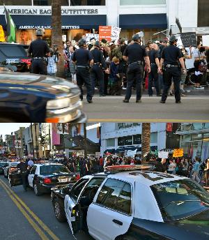 Los Angeles Questions Oversized LAPD Response to Million Mask March