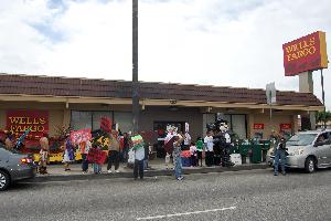 Families Protest Abusive Foreclosure Practices of Wells Fargo Bank