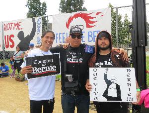 Bernie Sanders in Lincoln Heights