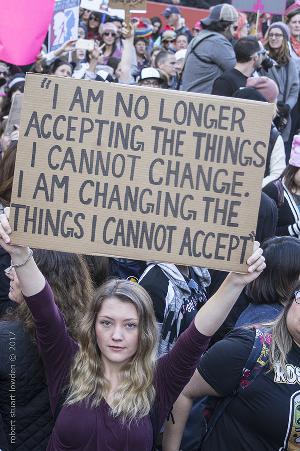 Massive Women's March Los Angeles Tells President Donald Where To Go