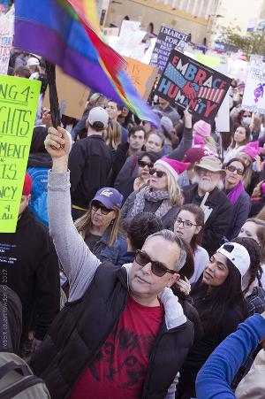 Massive Women's March Los Angeles Tells President Donald Where To Go