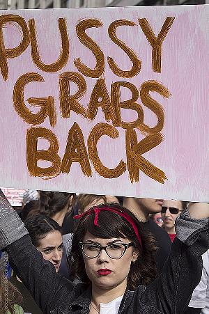 Massive Women's March Los Angeles Tells President Donald Where To Go