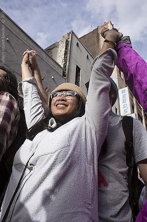 Massive Women's March Los Angeles Tells President Donald Where To Go