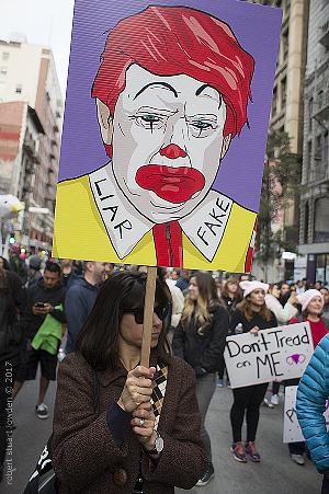  Massive Women's March Los Angeles Tells President Donald Where To Go