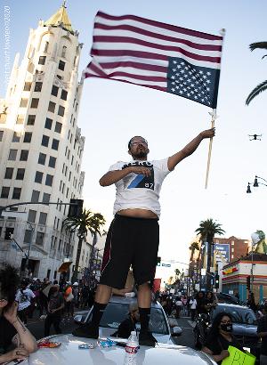 George Floyd Protest Los Angeles. Hollywood June 7th, 2020