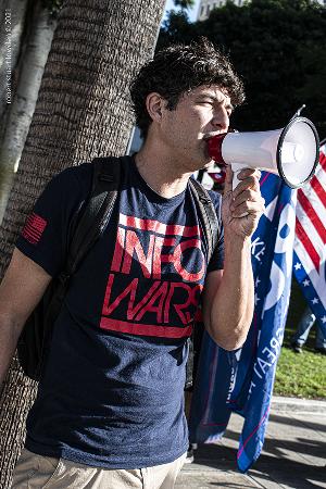 Stop The Steal LA Protester