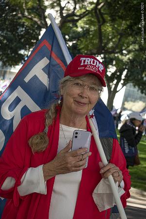 Stop The Steal LA Protester