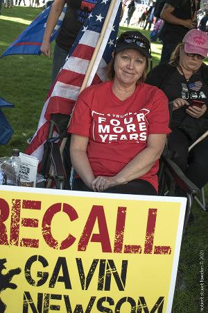 Stop The Steal LA Protester