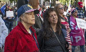 Stop The Steal LA Protester