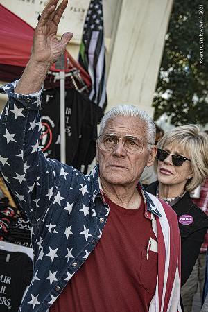 Stop The Steal LA Protester