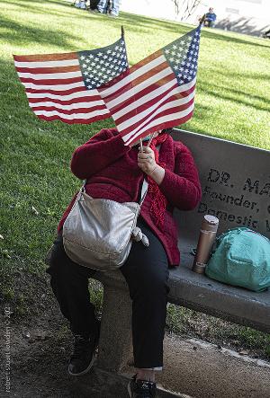 Stop The Steal LA Protester