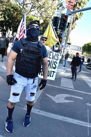 Stop The Steal LA Protester