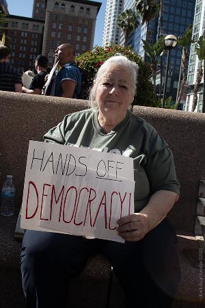 Hands Off Rally April 5th Los Ang