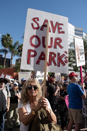 Hands Off Rally April 5th Los Ang